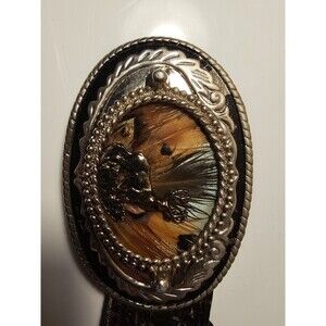 JustinBootsTopGrainLeatherBeltBrownMens36 MadeInUSA look at pictures